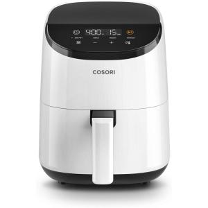 imageCOSORI Air Fryer 21 Qt 4in1 Small Mini Airfryer Bake Roast Reheat 97 Less Oil Compact ampamp Quiet Nonstick ampamp Dishwasher Safe Basket 30 InApp Recipes with Nutrition Facts AutoShut Off WhiteWhite