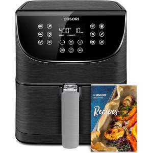 imageCOSORI Pro Gen 2 Air Fryer 58QT Upgraded Version with Stable Performance ampamp Sleek New Look 13 One Touch Functions 100 Paper ampamp 1100 Online Recipes DishwasherSafe Detachable Square Basket BlackAir Fryer