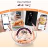 imageCOSORI Smart Digital Food Kitchen Scale with Nutritional Calculator OnScreen Nutrient Info Free App for Calorie ampamp Macro Tracking AI Scan Personal Goals for Weight Loss and Keto 11lb5kgSilver
