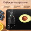imageCOSORI Smart Digital Food Kitchen Scale with Nutritional Calculator OnScreen Nutrient Info Free App for Calorie ampamp Macro Tracking AI Scan Personal Goals for Weight Loss and Keto 11lb5kgBlack