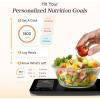 imageCOSORI Smart Digital Food Kitchen Scale with Nutritional Calculator OnScreen Nutrient Info Free App for Calorie ampamp Macro Tracking AI Scan Personal Goals for Weight Loss and Keto 11lb5kgSilver