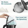 imageCOSORI Electric Kettle Stainless Steel Tea Kettle Plasticfree Inner Lid Filter and Spout Easy to Clean Automatic Shut Off ampamp BoilDry Protection Hot Water Boiler ampamp Heater 17L 1500WMatte Black