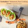 image:imageCosori Air Fryer 68Qt 12 OneTouch Functions Dual Heating Elements for Even Cooking CeramicCoated Nonstick Basket DishwasherSafe 1750W Family Size for 46 GrayLight Gray
