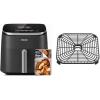 image:imageCosori Air Fryer 68Qt 12 OneTouch Functions Dual Heating Elements for Even Cooking CeramicCoated Nonstick Basket DishwasherSafe 1750W Family Size for 46 GrayDark Gray