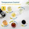 image:imageCosori Electric Kettle No Plastic Contact With Water Wide Mouth For Easy Cleaning Auto Shut Off 17L Tea Kettle amp Hot Water Boiler Water Heater amp Teapot Borosilicate Glass Green 1500WClear