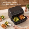 image:imageCosori TWINFRY 9 QT Double Air Fryer Removable Divider PFASFree Ceramic  Dual 45Qt amp Full 9Qt Two Ways to Cook 6in1 Independent Cooking MatchampSync DishwasherSafe Countertop FriendlyBlack