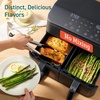 image:imageCosori TWINFRY 9 QT Double Air Fryer Removable Divider PFASFree Ceramic  Dual 45Qt amp Full 9Qt Two Ways to Cook 6in1 Independent Cooking MatchampSync DishwasherSafe Countertop FriendlyDark Grey